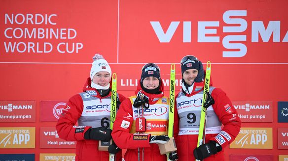 Lillehammer (NOR): Podium sweep for Norway