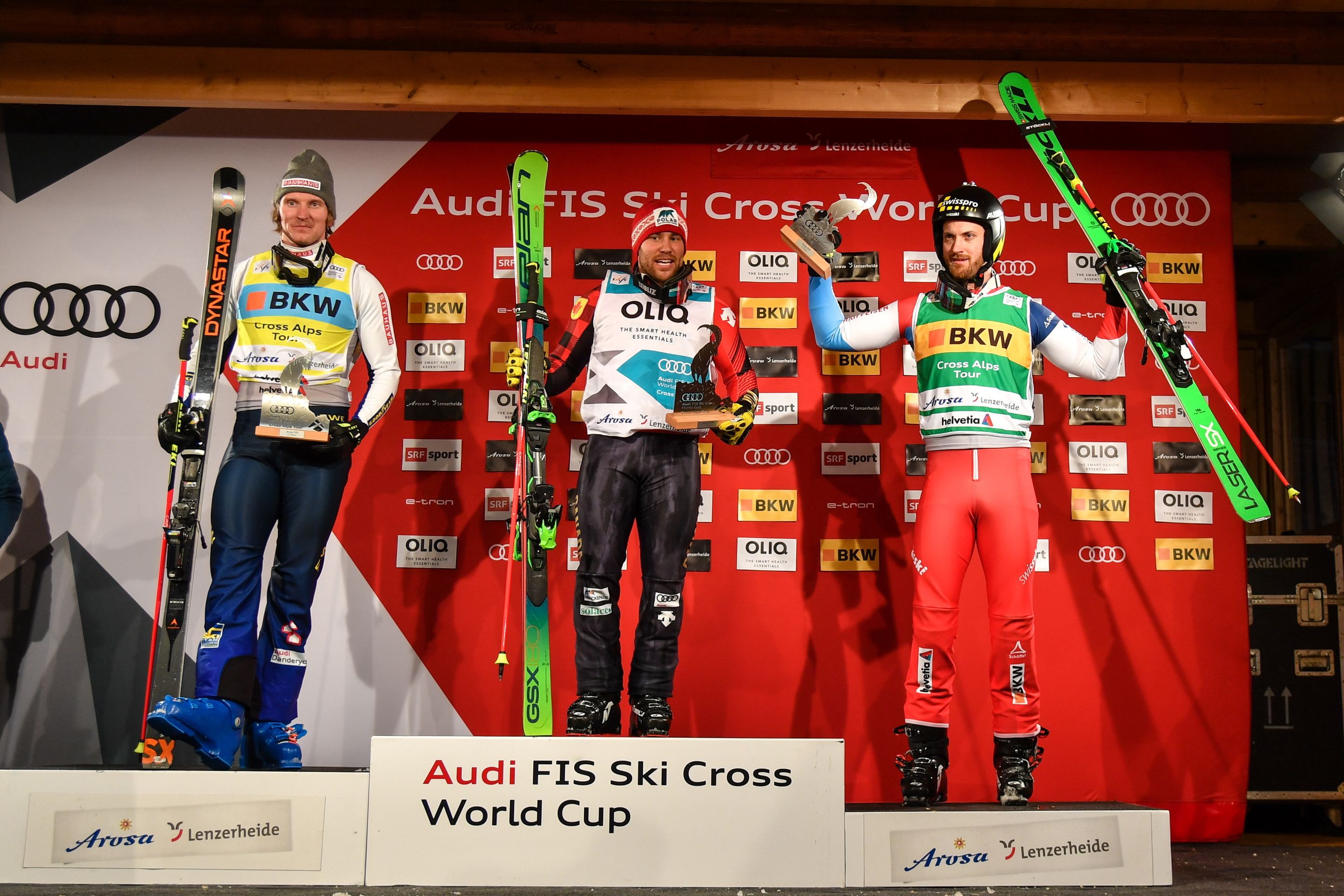 ©GEPA: Andersson, Drury and Fiva filling out the men's podium in Arosa