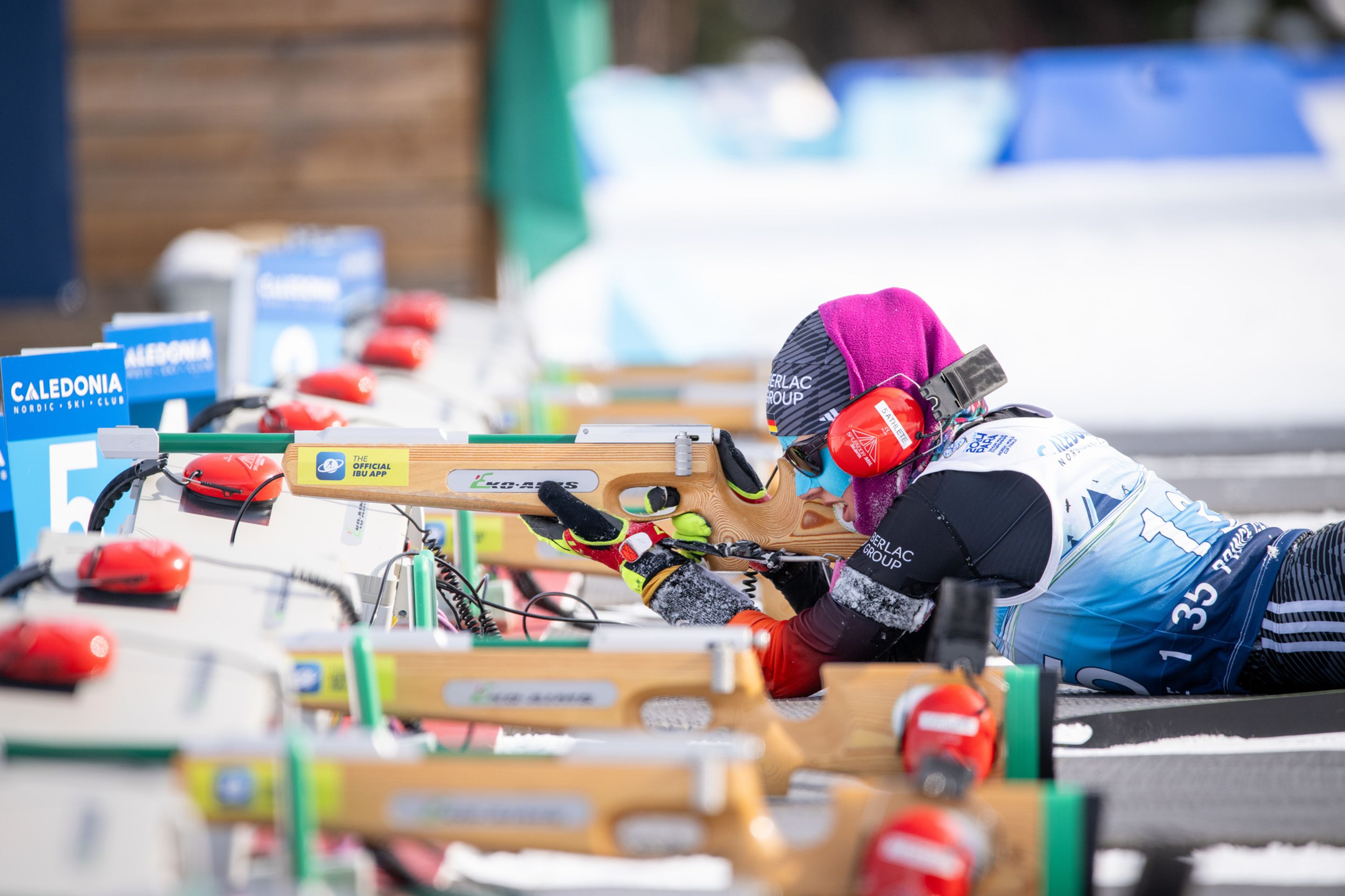 Linn Kazmaier (GER) shooting during the 7.5km biathlon sprint race