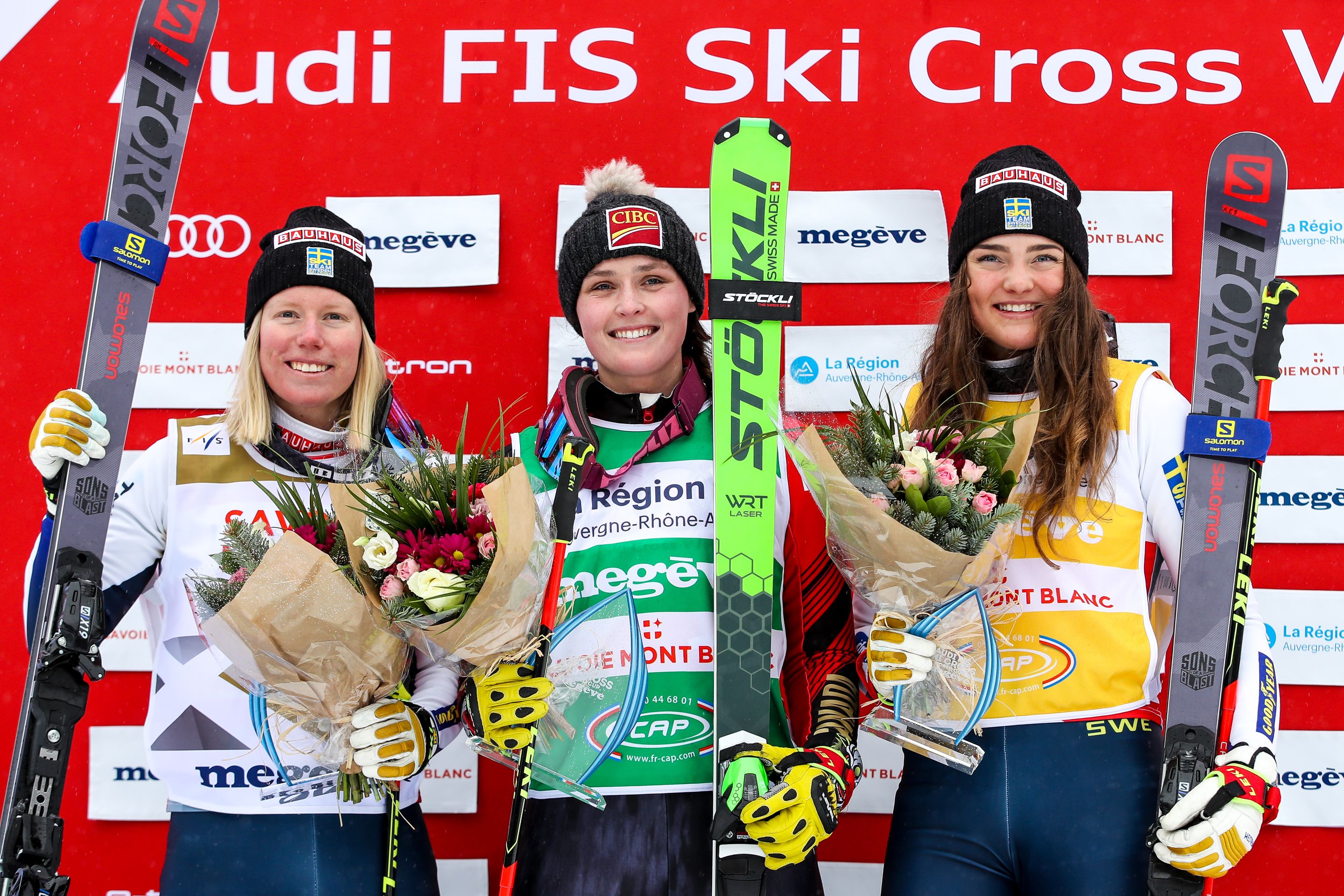 ©GEPA: Sandra Naeslund (SWE), Marielle Thompson (CAN) and Alexandra Edebo (SWE)