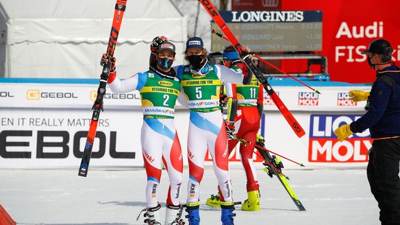 Swiss shine in Kranjska Gora Giant Slalom