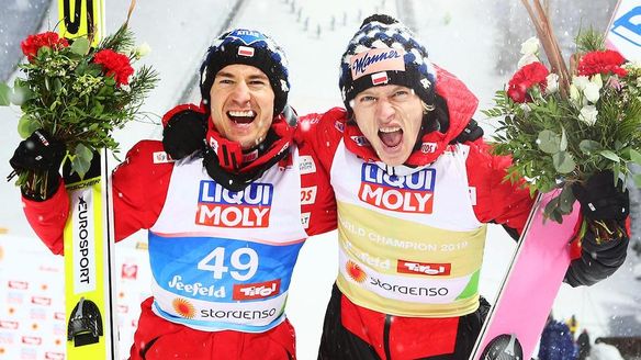 Dawid Kubacki and Kamil Stoch claim gold and silver for Poland