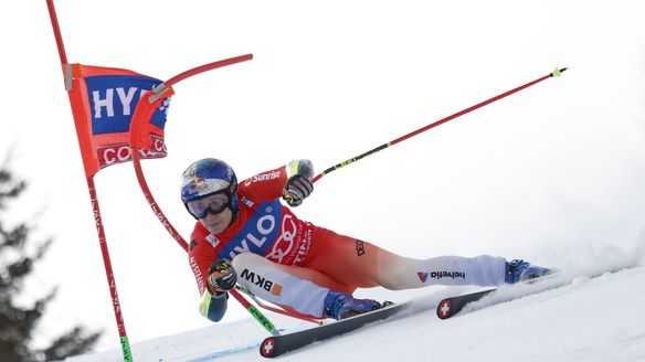 Odermatt dispels doubts and pips Kilde in Cortina thriller