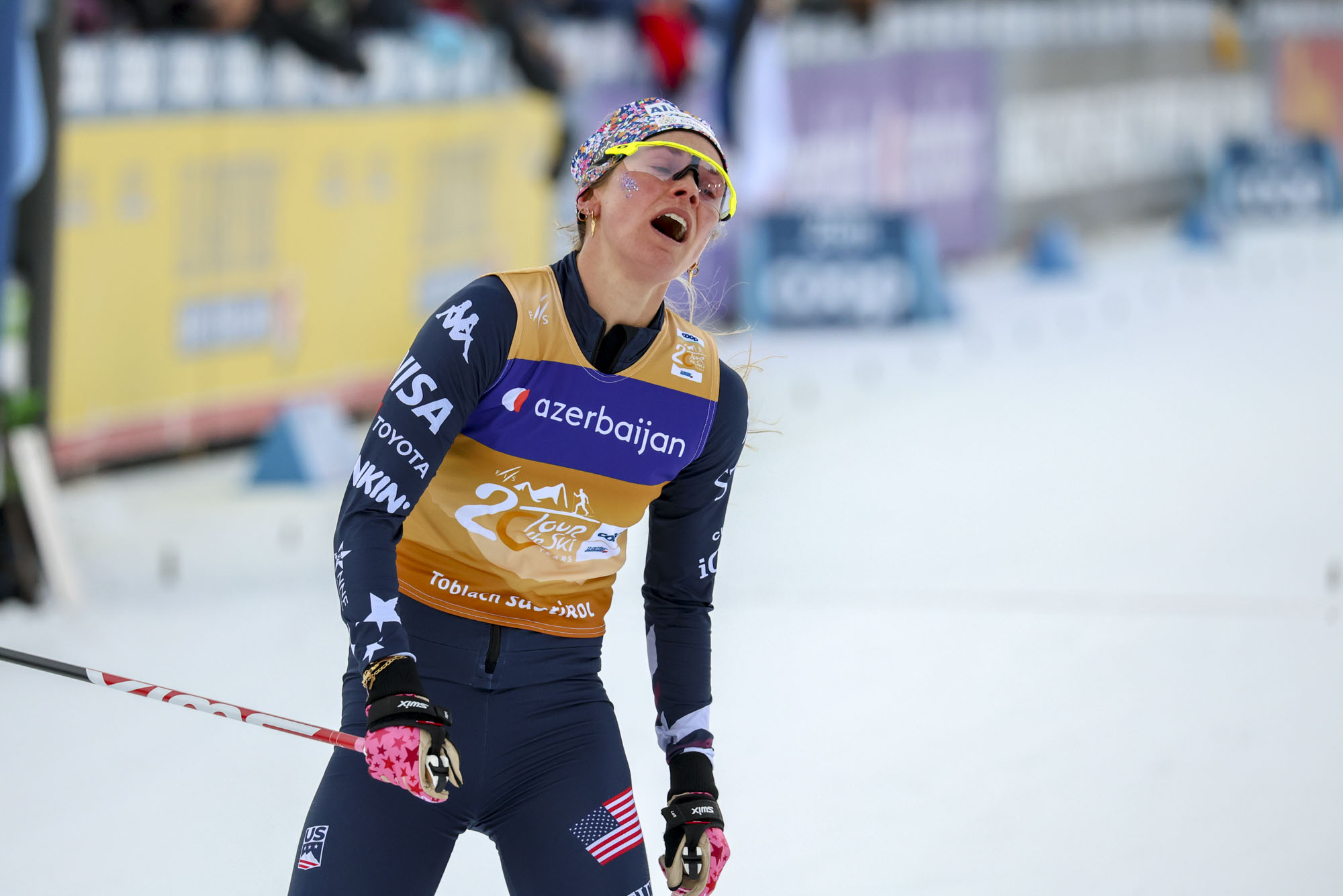Diggins dominates Toblach 5km to take control of Tour de Ski