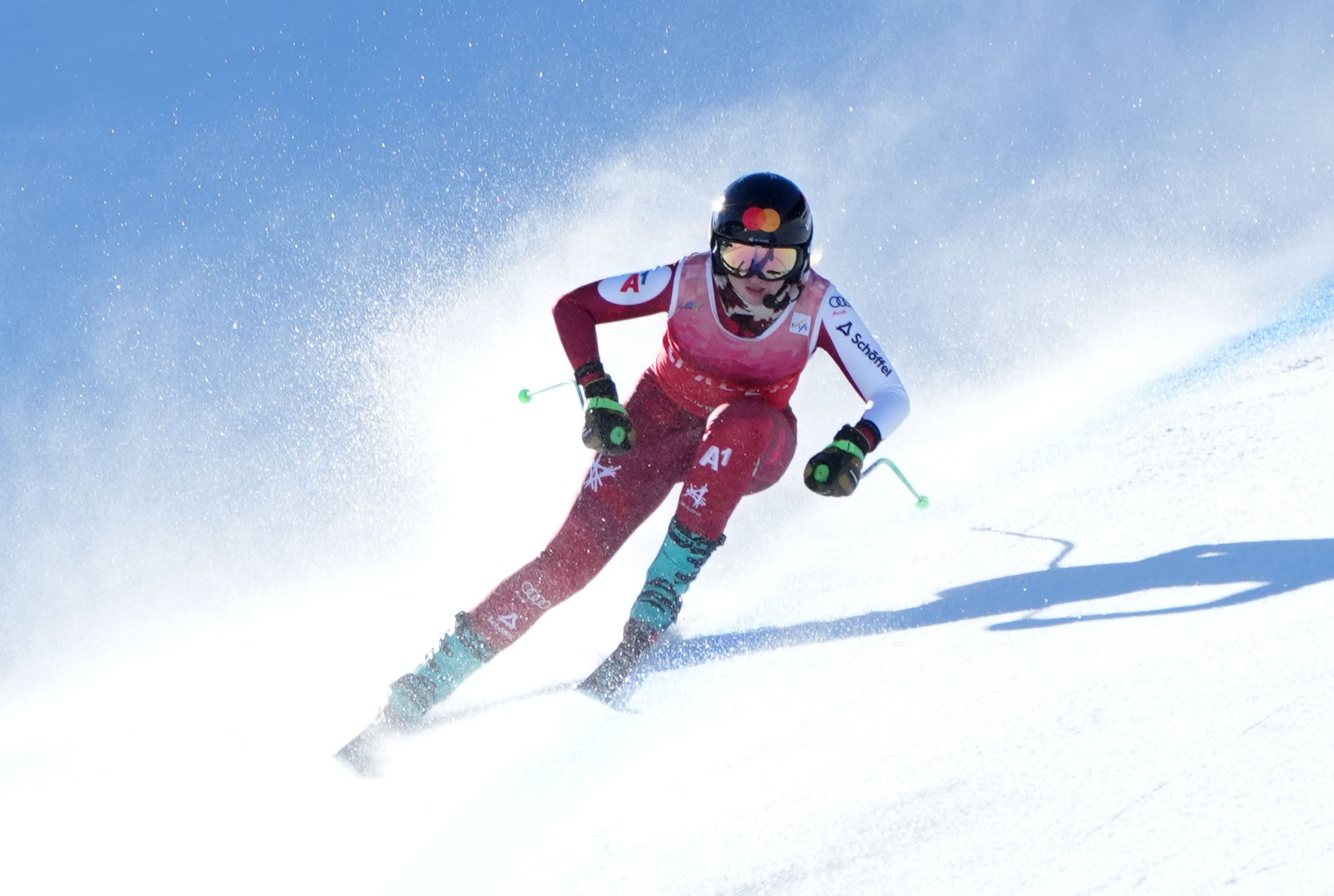 Austria's Veronika Aigner in action