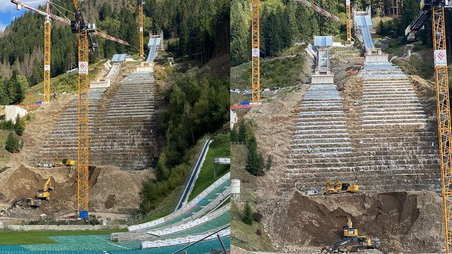 Ski Jumping venue in Predazzo (ITA). First competitions on the new hills will be held in summer 2025