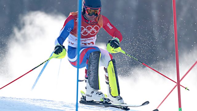 PYEONGCHANG-GUN, SOUTH KOREA - FEBRUARY 22: Alexis Pinturault of France competes during the Alpine Skiing Men's Slalom at Yongpyong Alpine Centre on February 22, 2018 in Pyeongchang-gun, South Korea. (Photo by Alexis Boichard/Agence Zoom)
