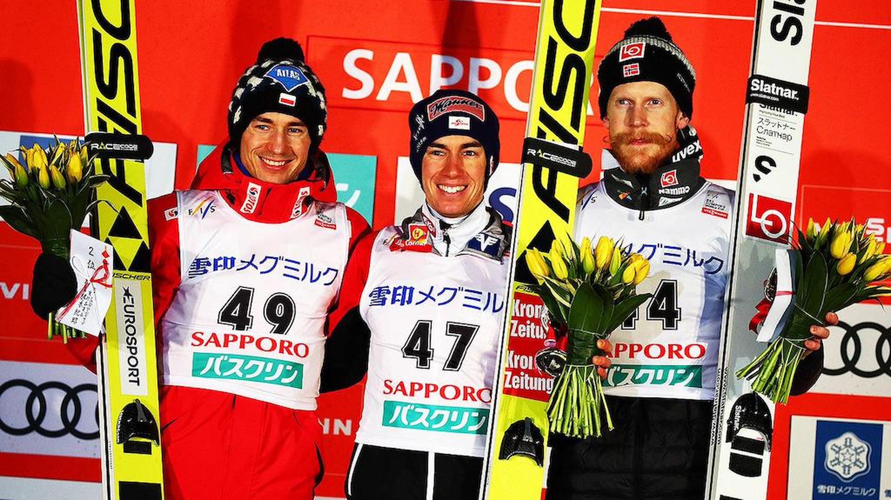 Kamil Stoch, Stefan Kraft, Robert Johansson