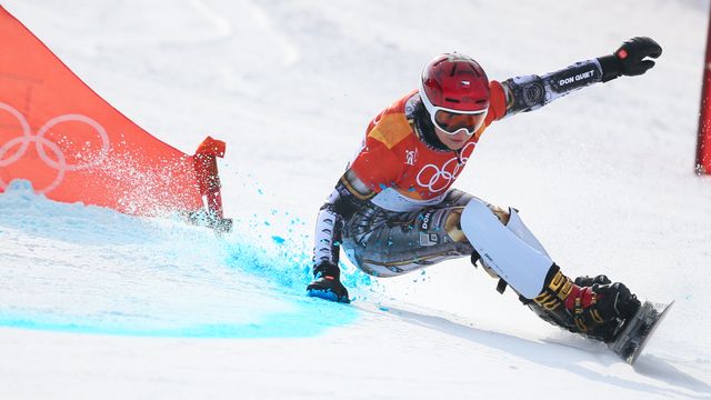 PYEONGCHANG-GUN, SOUTH KOREA - FEBRUARY 24: @title@ during the Snowboarding Men's and Women's Parallel Giant Slalom Finals at Pheonix Snow Park on February 24, 2018 in Pyeongchang-gun, South Korea. (Photo by @photographer@)