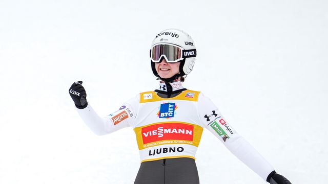 Prevc now has a 320 point lead after her ninth World Cup win of the season - ©Barbieri/NordicFocus