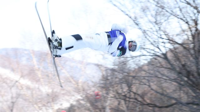Japan's Ikuma Horishima went from nearly missing the cut to top of the Moguls podium in Beidahu.