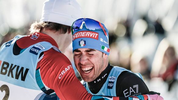 Pellegrino takes break from father-to-be duties to win fourth Davos sprint