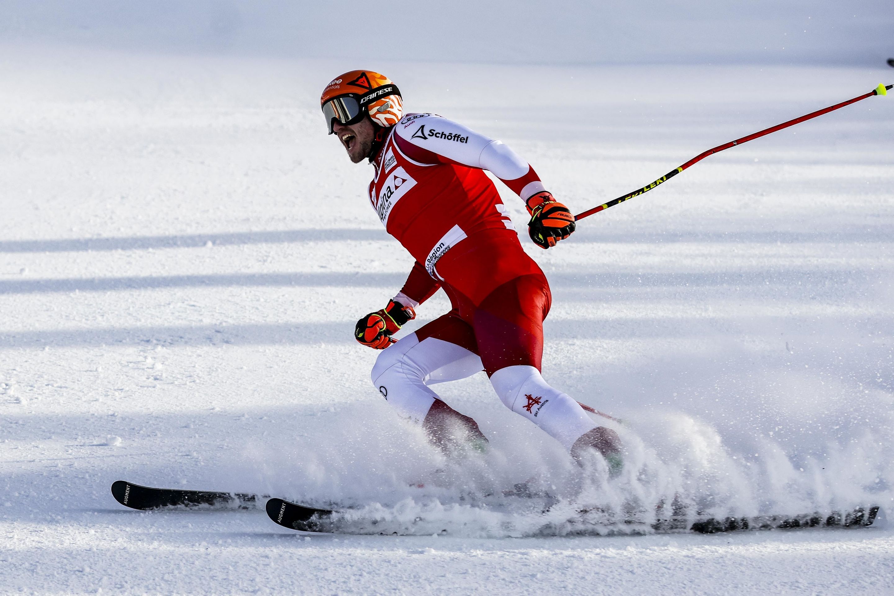 Tristan Takats reacts after crossing the line in the big final (GEPA)