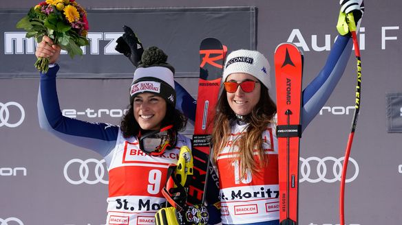 Italian duo lead by Sofia Goggia conquered St. Moritz