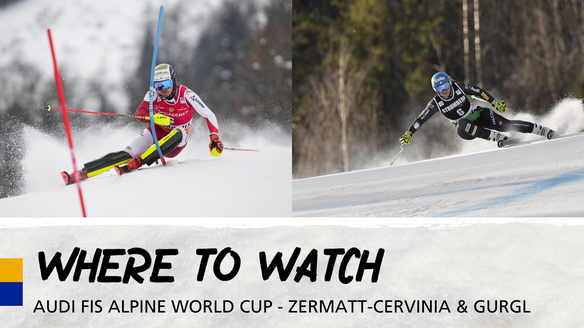 "Where to Watch" Zermatt-Cervinia and Gurgl this weekend