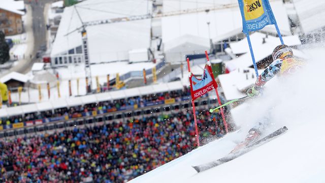 ADELBODEN, SWITZERLAND - JANUARY 07: Marcel Hirscher of Austria takes 2nd place during the Audi FIS Alpine Ski World Cup Men's Giant Slalom on January 07, 2017 in Adelboden, Switzerland (Photo by Alexis Boichard/Agence Zoom)
