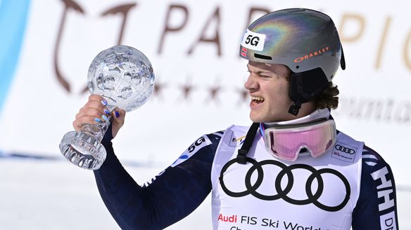 Brilliant Braathen wins first Crystal Globe as slalom season goes to the wire