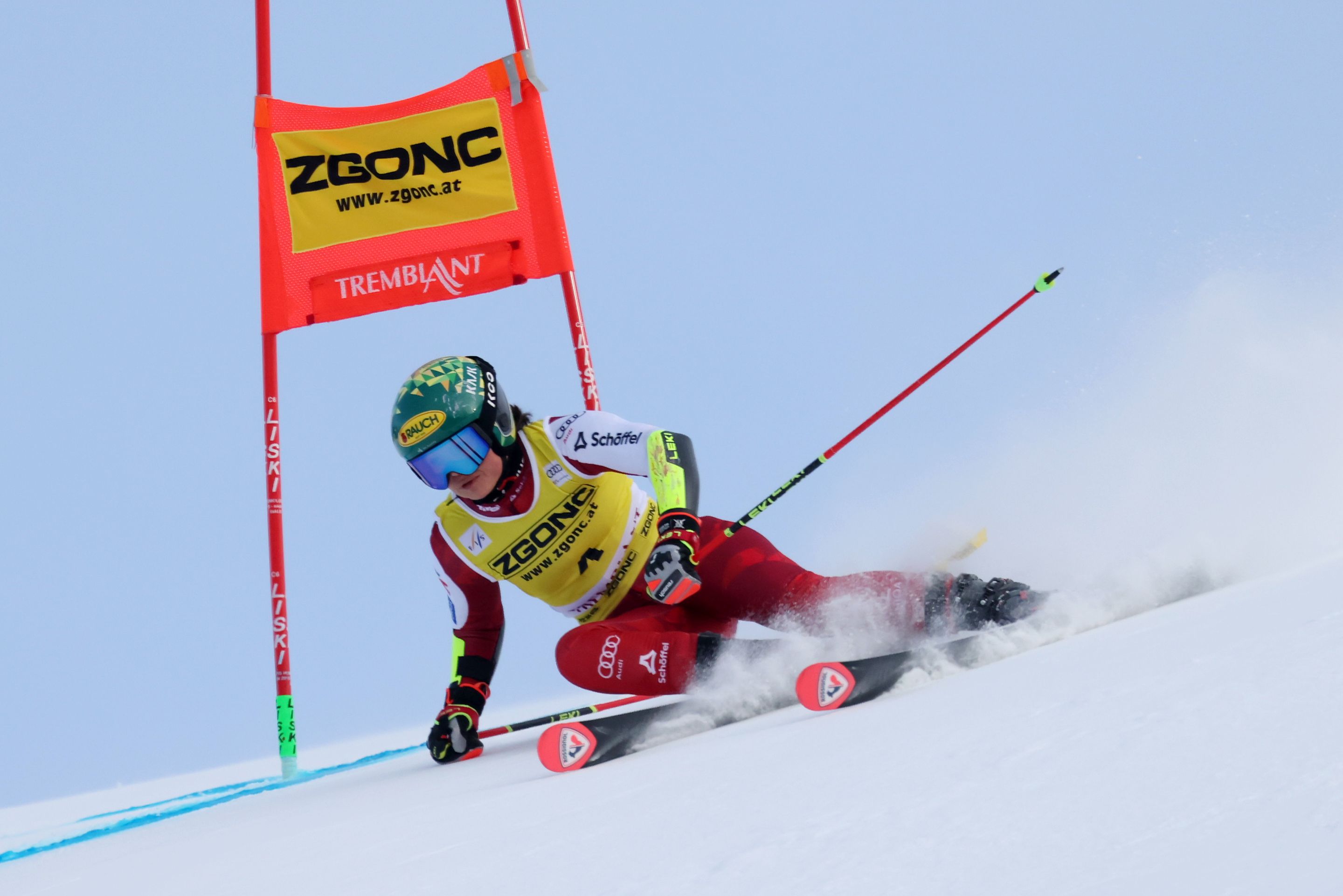 After a first-run DNF on Saturday, Julia Scheib (AUT/Rossignol) was back to top form in the first run on Sunday. ©FIS/ActionPress/Stephen Cloutier