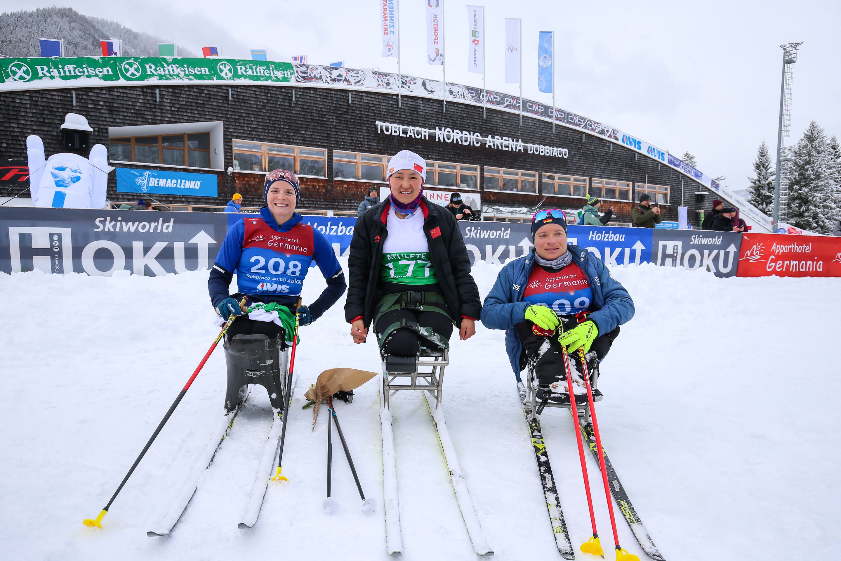 Kendall Gretsch (USA), Shiyu Wang (CHN) and Anja Wicker (GER)