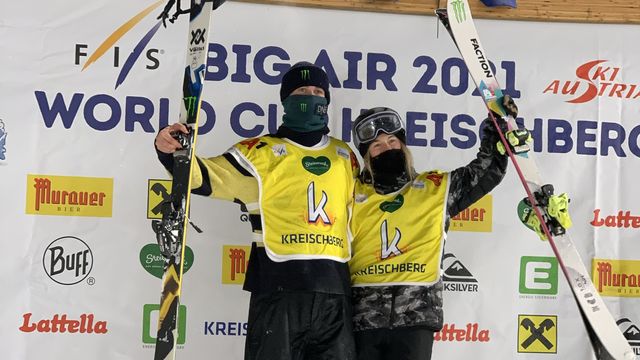 Birk Ruud (NOR) and Giulia Tanno (SUI) after wins in Kreischberg © Buchholz/FIS Freeski