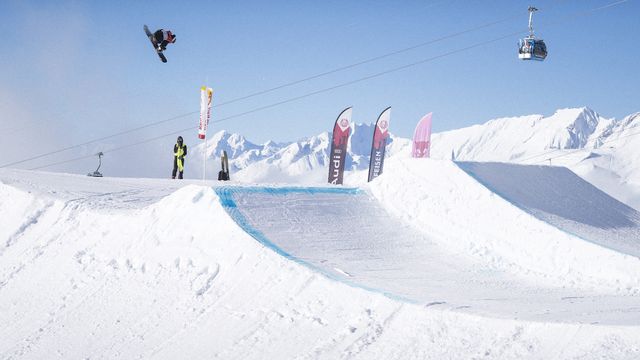 Slopestyle action in Crans Montana (SUI)