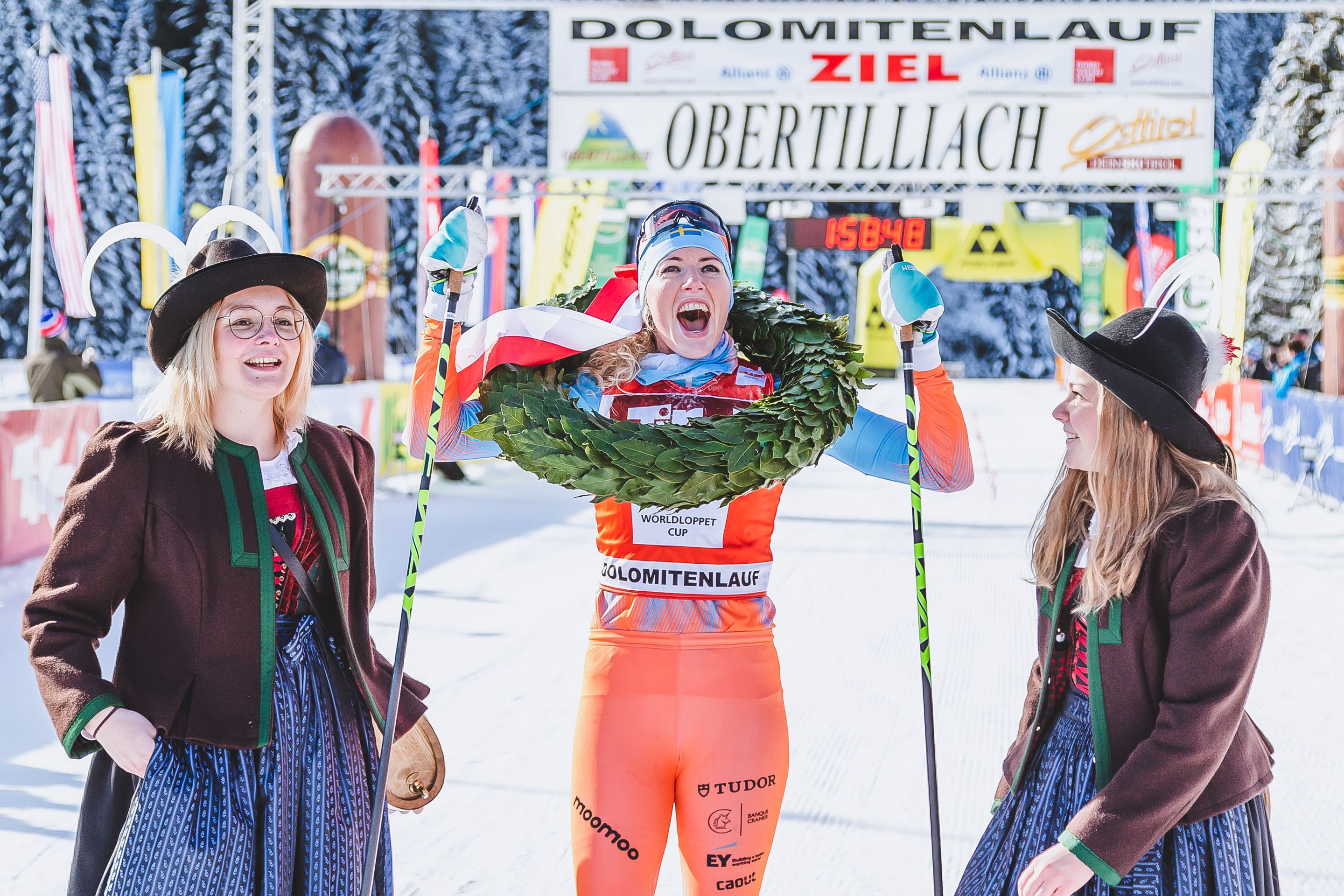 20.01.2019, Loipe Obertilliach, AUT, 45. Dolomitenlauf, Freestyle, im Bild // during the 45th Dolomitenlauf Freestyle race at Obertilliach, Austria on 2019/01/20, EXPA Pictures © 2019 PhotoCredit: EXPA/ Dominik Angerer