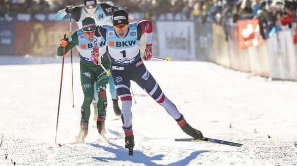 Nilsson and Klæbo claim win at Davos Nordic sprint