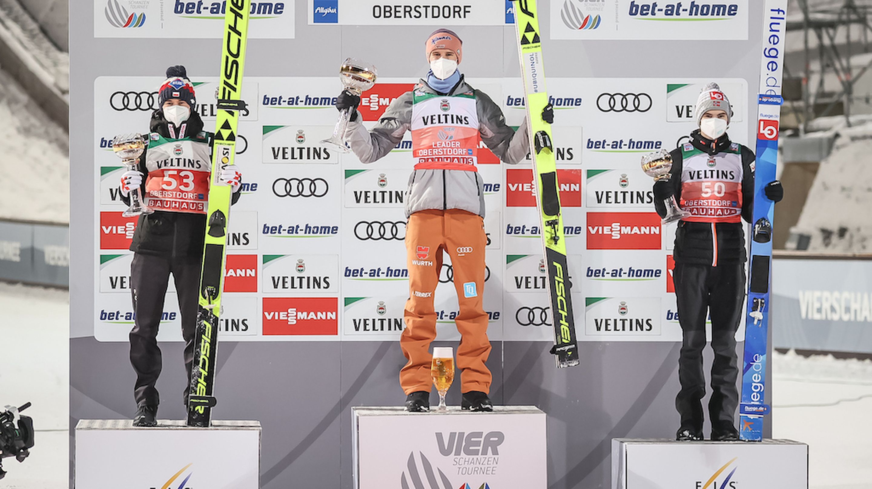 Kamil Stoch, Karl Geiger, Marius Lindvik