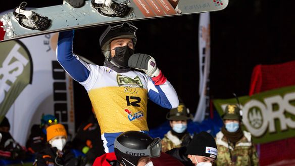 Ledecka returns to top while Caviezel earns first World Cup win in Cortina