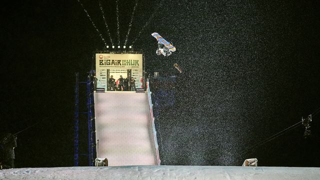Sean FitzSimons (USA) at the 2023 Big Air Chur @ Christian Stadler