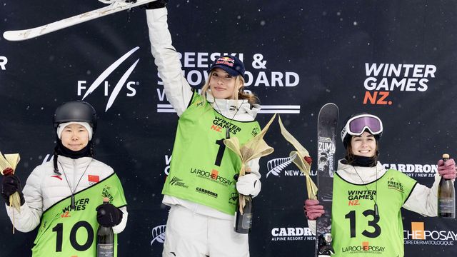 Eileen Gu (CHN) put down the highest score of the women's freeski halfipe season in Cardrona (NZL) © Winter Games NZ