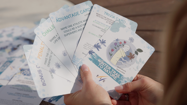 Winter Trail to Nature card game