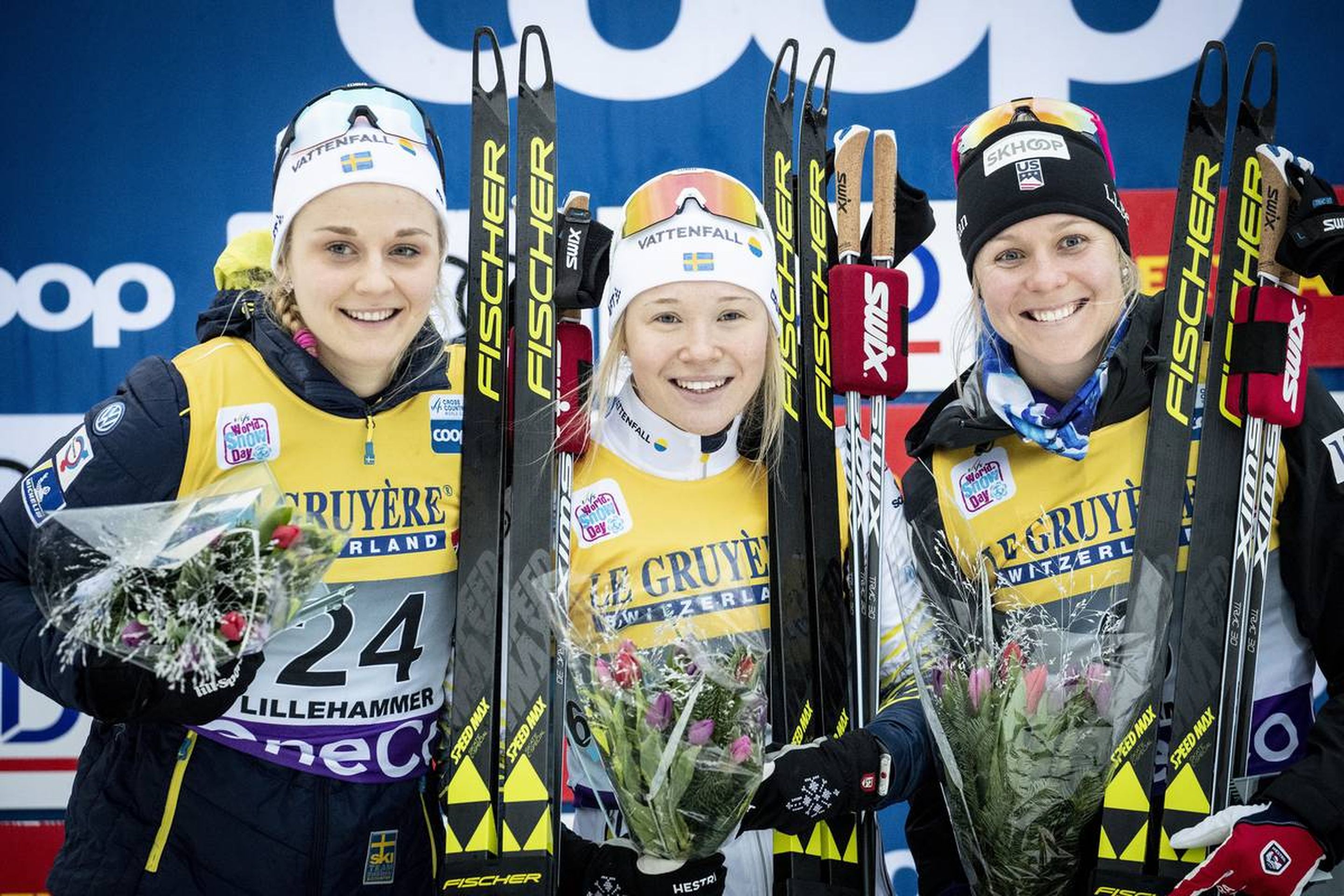 Joanna Sundling took her maiden win at the Lillehammer sprint in freestyle
