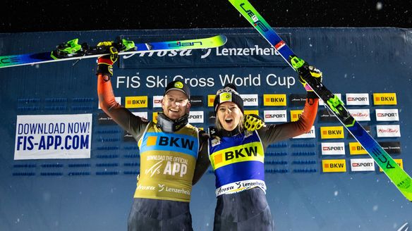 Schmidt siblings make Ski Cross World Cup history in Arosa