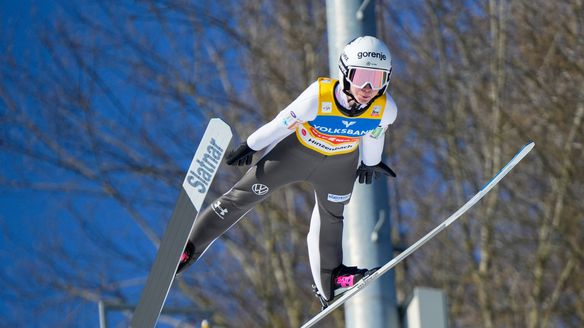 Prevc soars to 10th World Cup win of the season as she tops the podium in Hinzenbach 