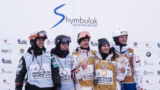 2018/19 FIS Freestyle Ski moguls World Cup podium