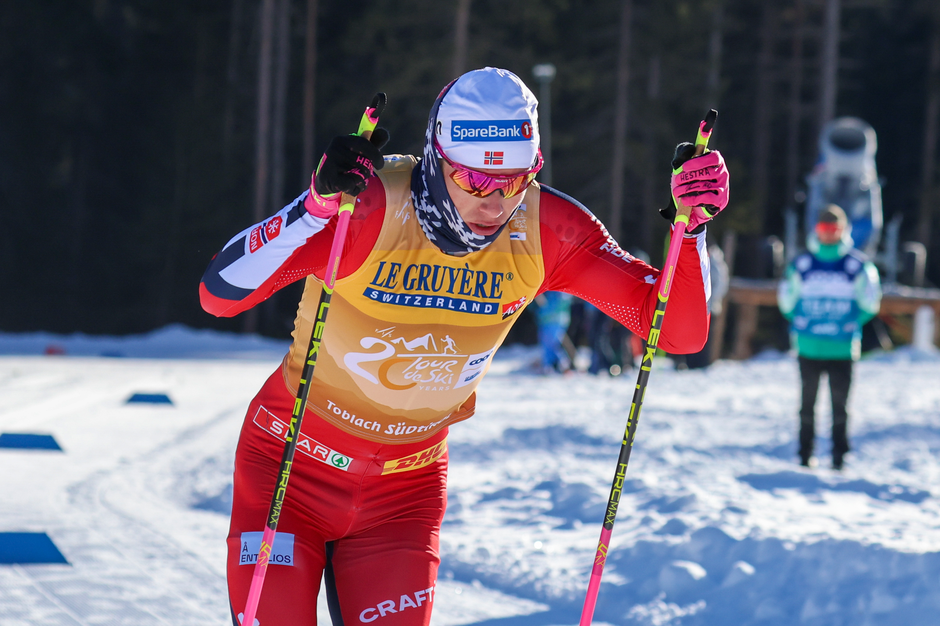 Klaebo skis solo to win Toblach 20K and retain Tour de Ski dominance