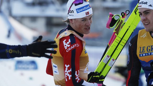 Olympic omens ominous as Klaebo crushes rivals in Val di Fiemme sprint