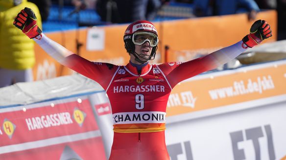 'Just amazing': Zenhaeusern wins world championships tune-up in Chamonix