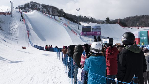 Halfpipe qualifiers Olympic test event Bokwang