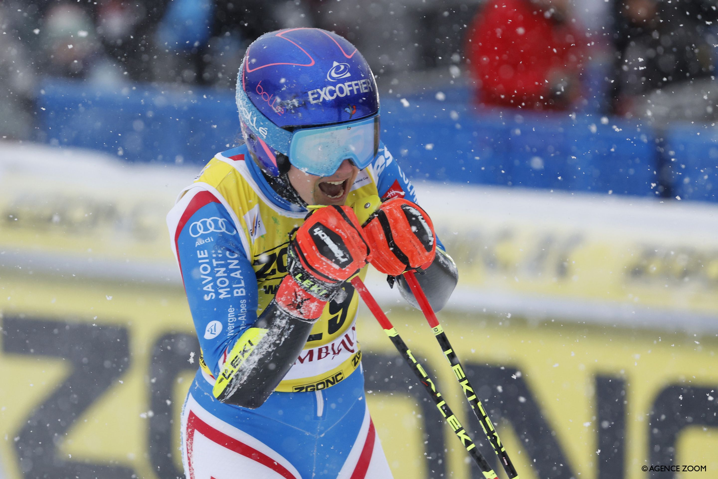 Clara Direz (FRA) came fourth to record the best giant slalom result of her career