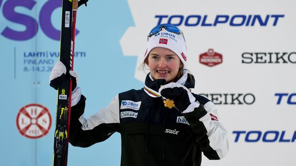 Gold medal for Gyda Westvold Hansen at JWSC in Lahti