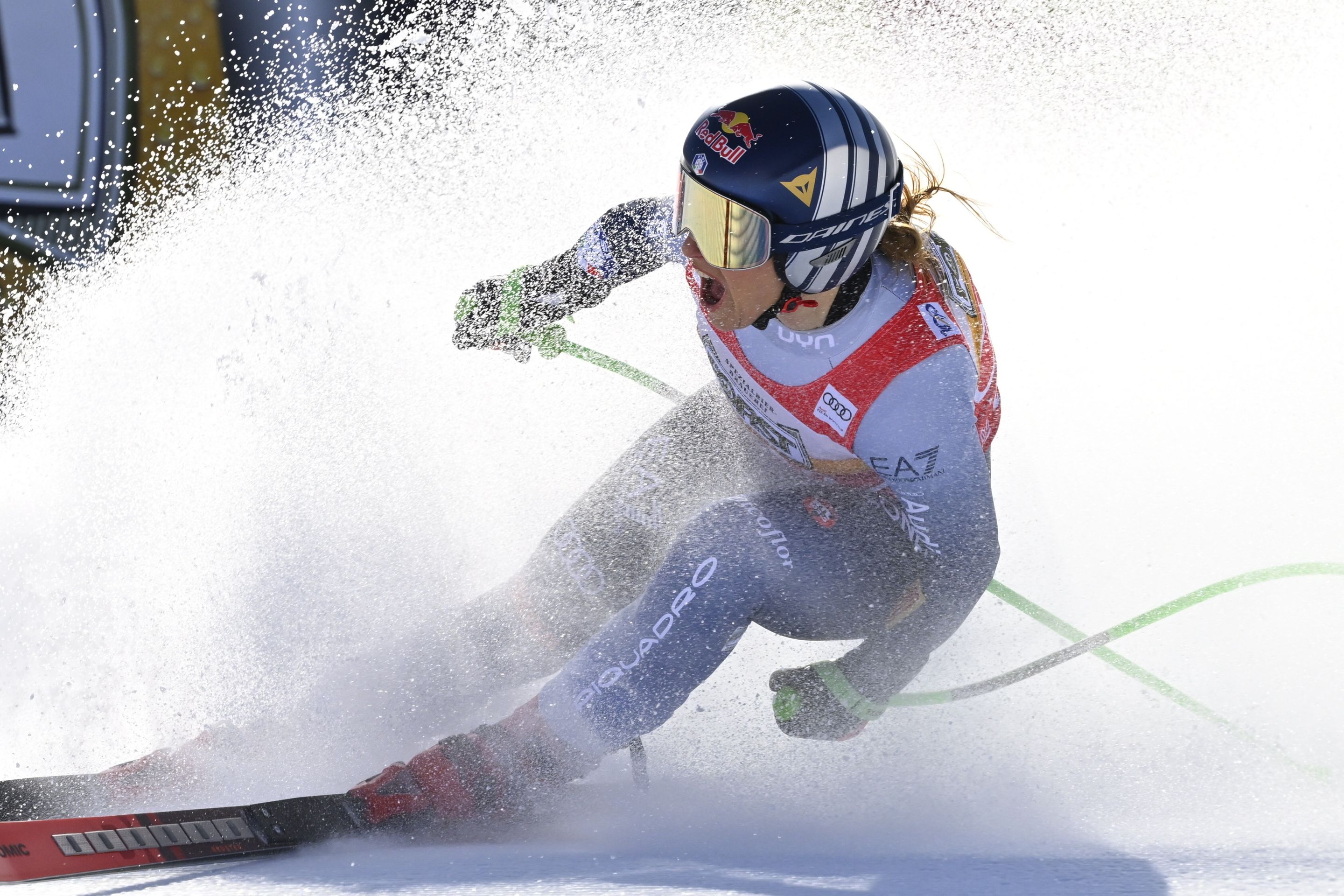 Goggia roars after completing a run