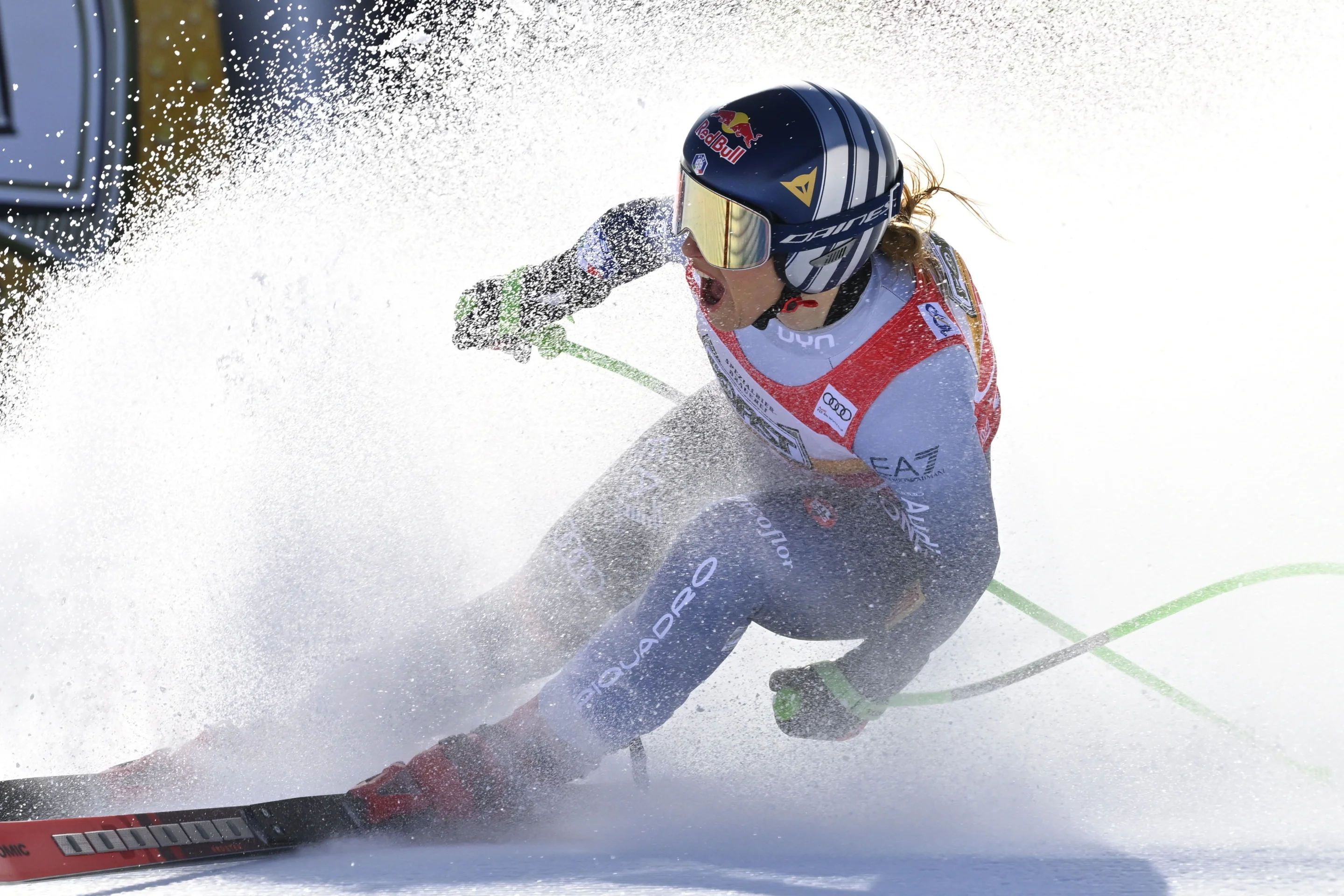 Goggia roars after completing a run