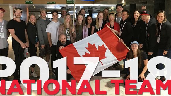 Athletes selected to the 2017/2018 Canadian National Snowboard Team