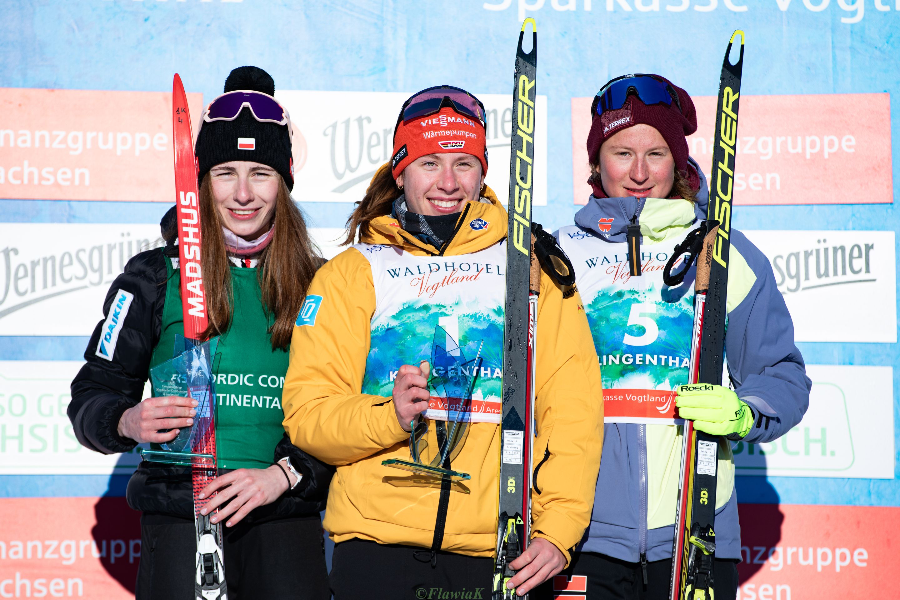 Left to right: Joanna Kil (POL), Jenny Nowak (GER) and Sophia Maurus (GER) (c) Flawia Krawczyk