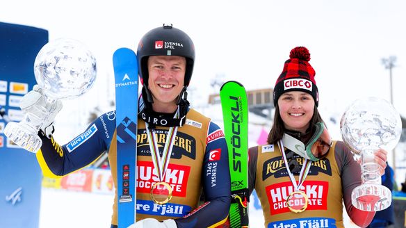 Thompson (CAN) and Mobaerg (SWE) win in Idre Fjäll to claim Ski Cross Crystal Globes