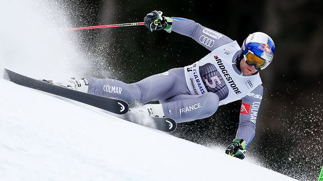 GARMISCH-PARTENKIRCHEN, GERMANY - JANUARY 28: Alexis Pinturault of France competes during the Audi FIS Alpine Ski World Cup Men's Giant Slalom on January 28, 2018 in Garmisch-Partenkirchen, Germany. (Photo by Alexis Boichard/Agence Zoom)