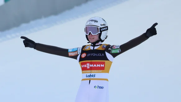 Prevc lands third-successive Crystal Globe with Lahti win