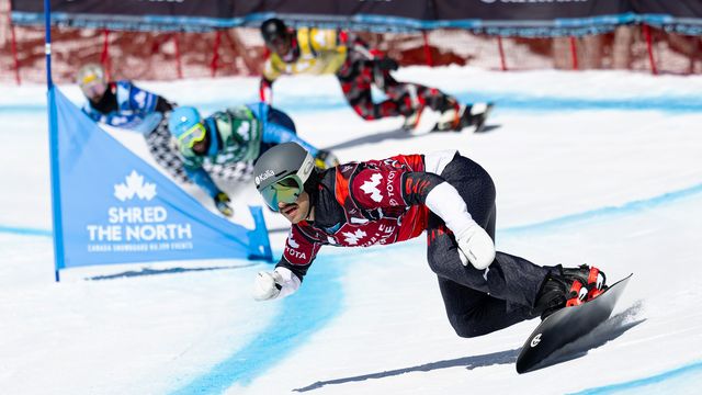 Eliot Grondin racing in Mt-St-Anne in 2024 © Miha Matavz/FIS